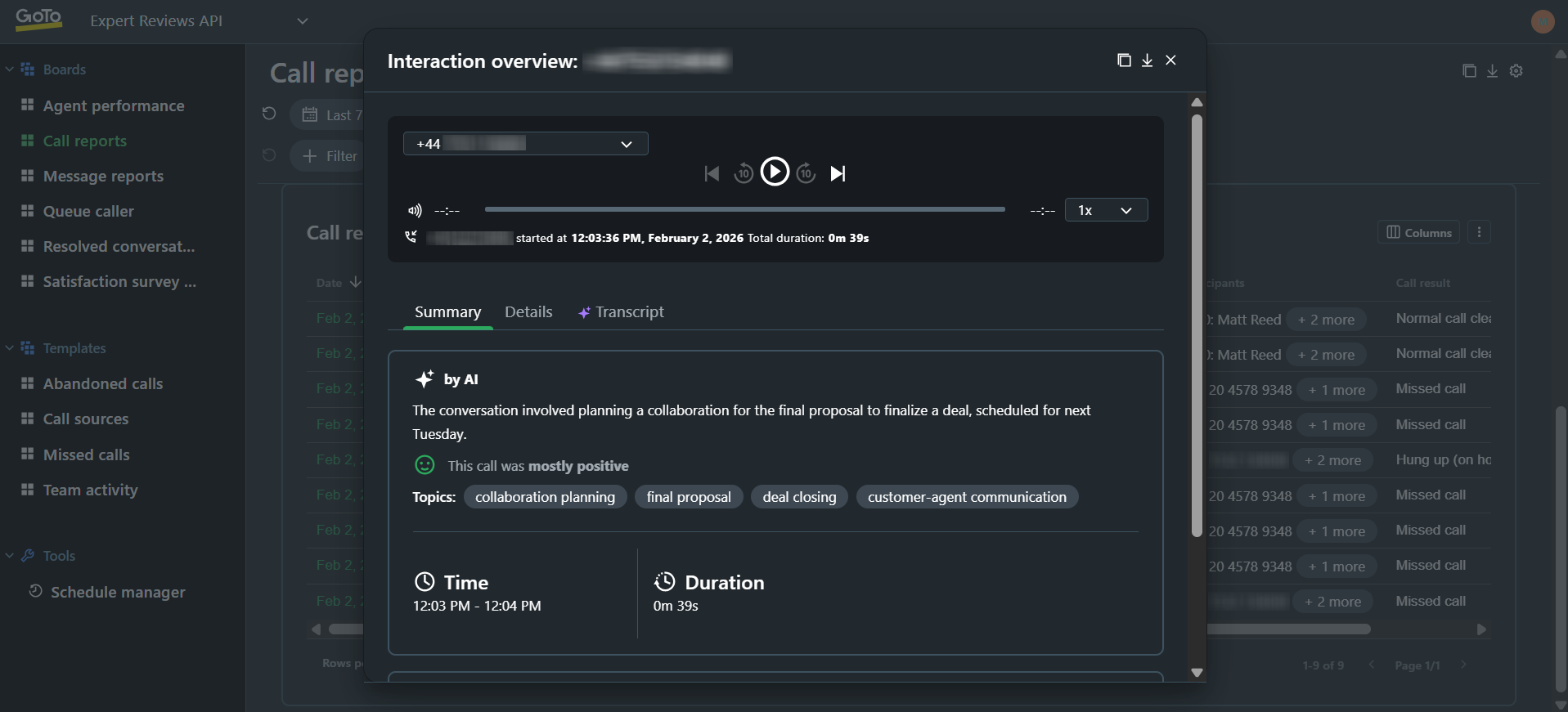 call recording in GoTo Connect Phone System