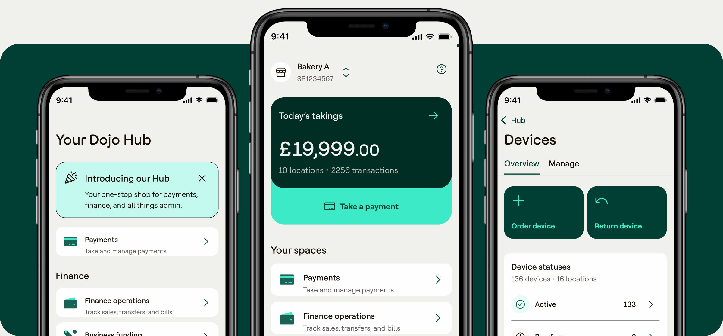 Dojo Sidekick lets you manage manage payments, operational tasks, and performance insights and more