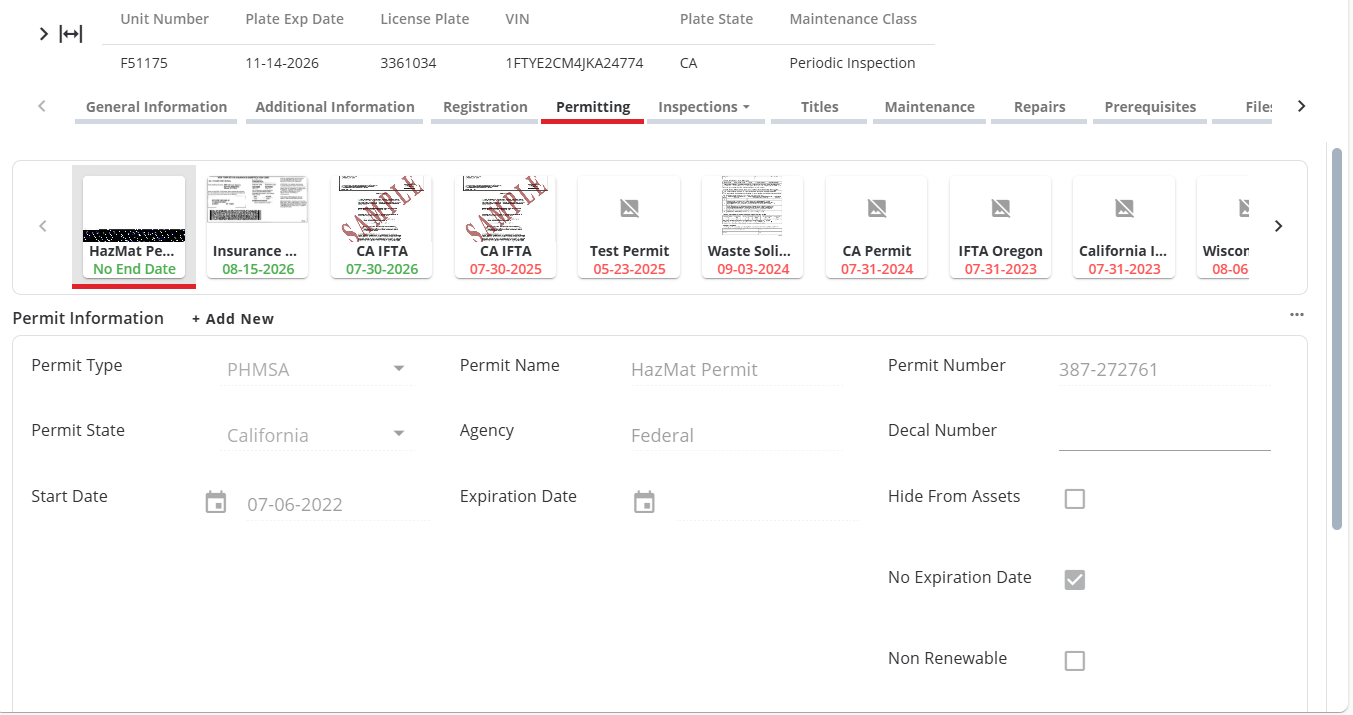asset profile permits pane fleetworthy cpsuite