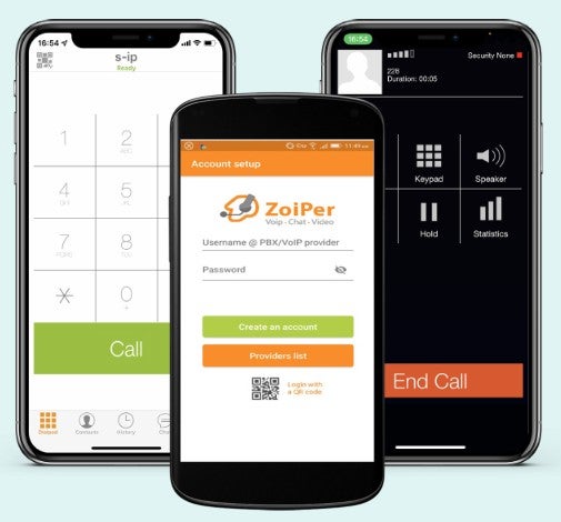 my business number ZoIPer app mobile