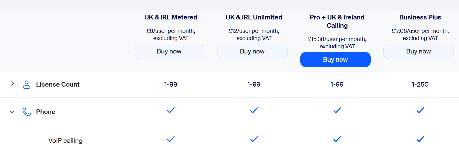 uk voip plans zoom phone