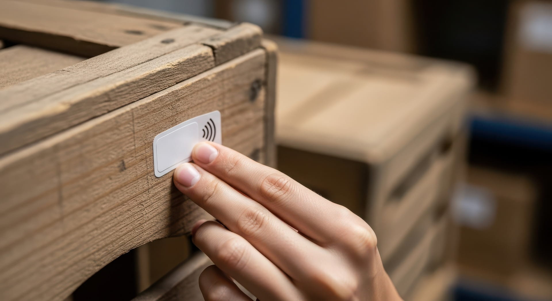 RFID tags on parcel