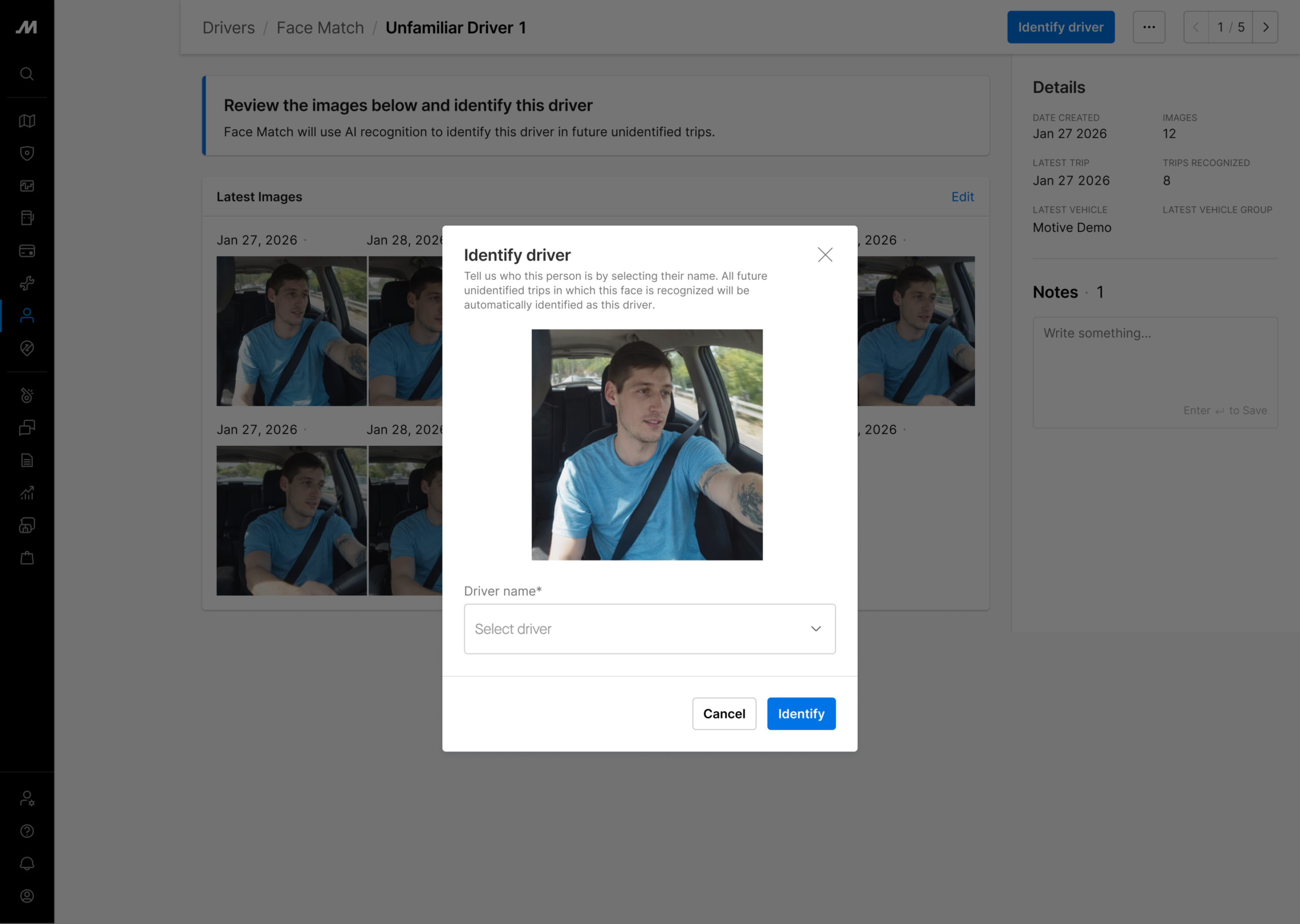 admin face match motive
