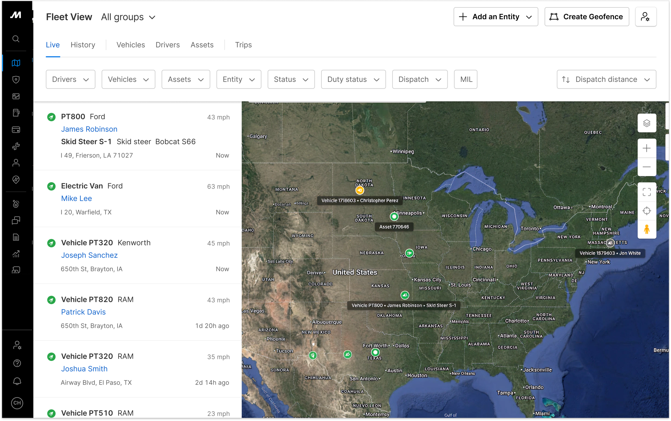 live fleet view motive