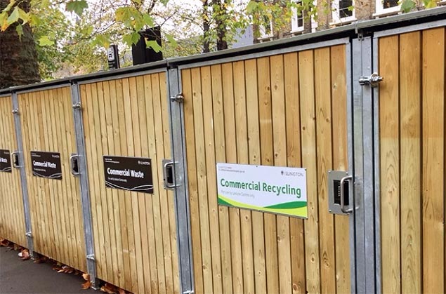 commercial waste storage in Islington