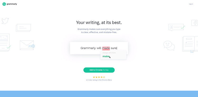B2B website design - Grammarly